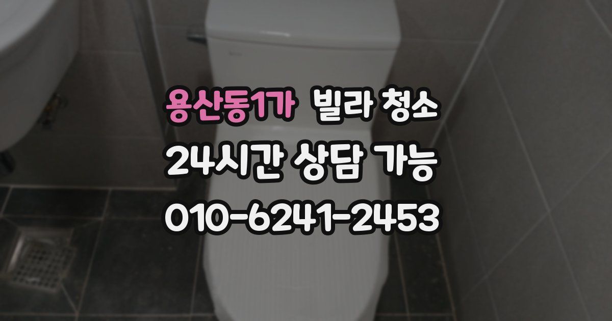 용산동1가 빌라 청소