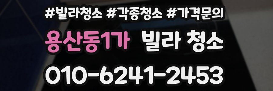 용산동1가 빌라 청소