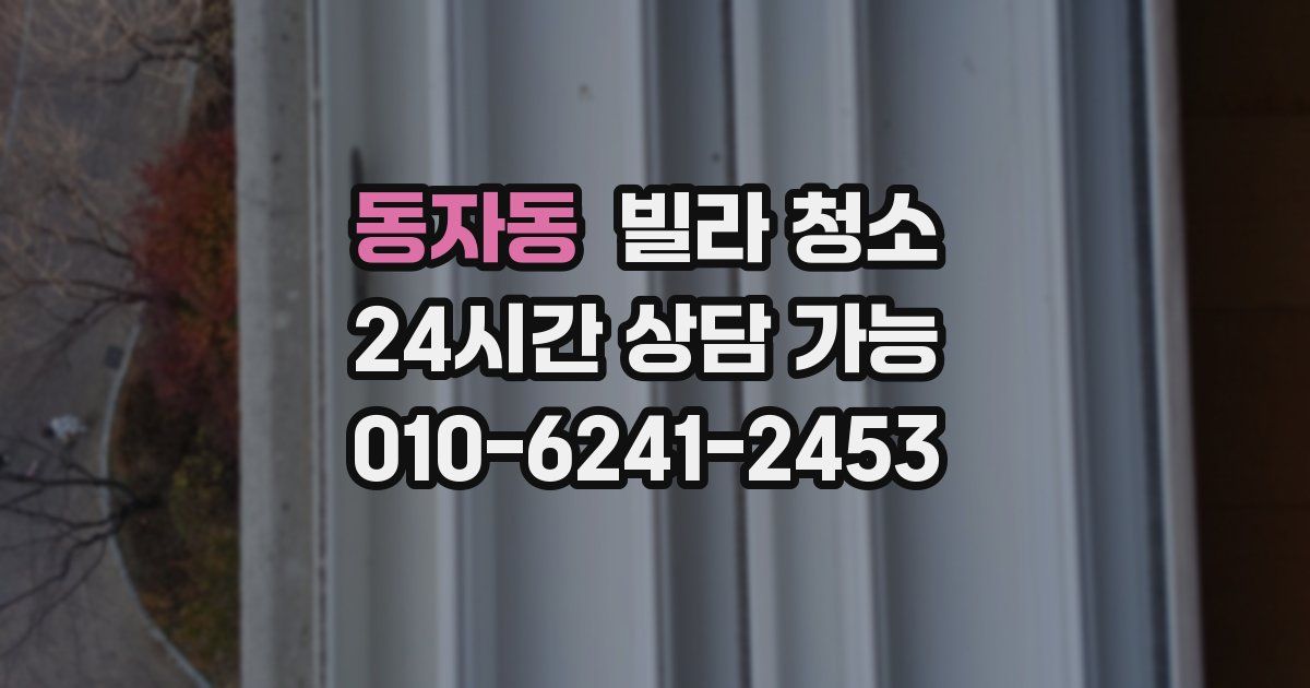 동자동 빌라 청소