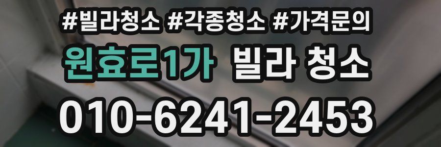 원효로1가 빌라 청소