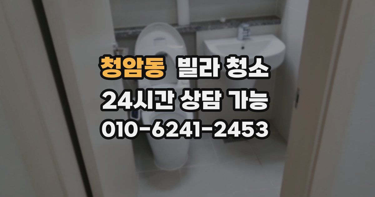 청암동 빌라 청소