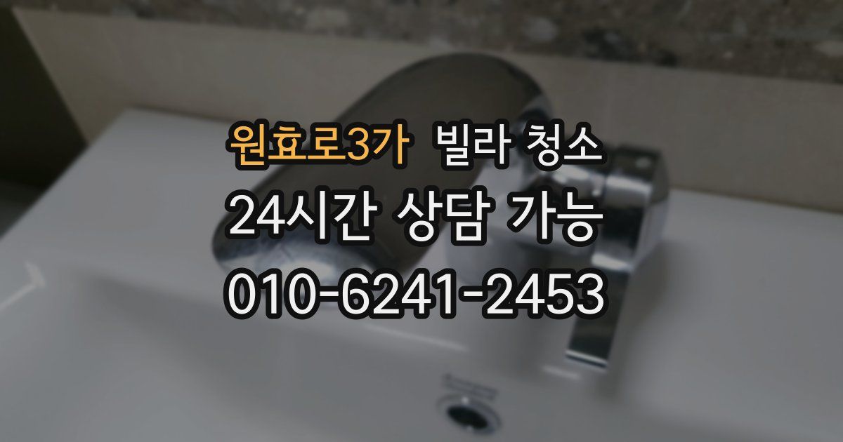 원효로3가 빌라 청소