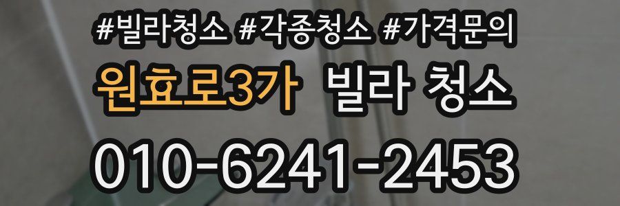 원효로3가 빌라 청소
