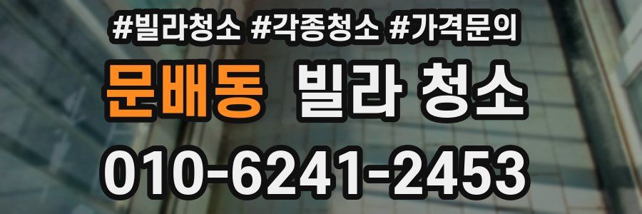 문배동 빌라 청소