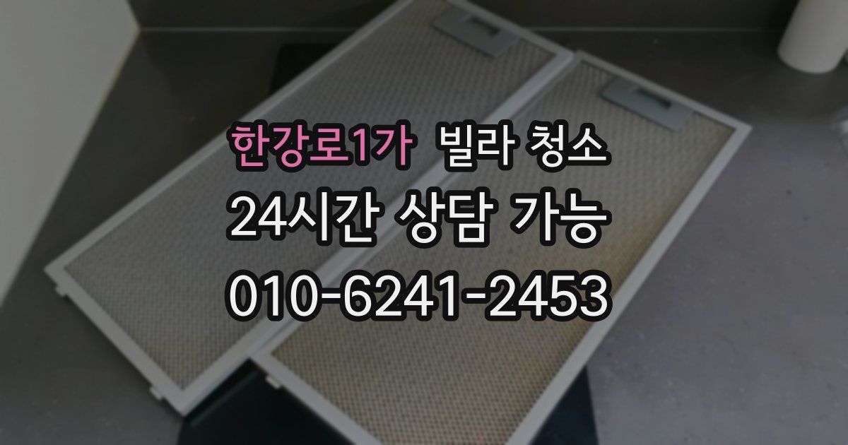 한강로1가 빌라 청소