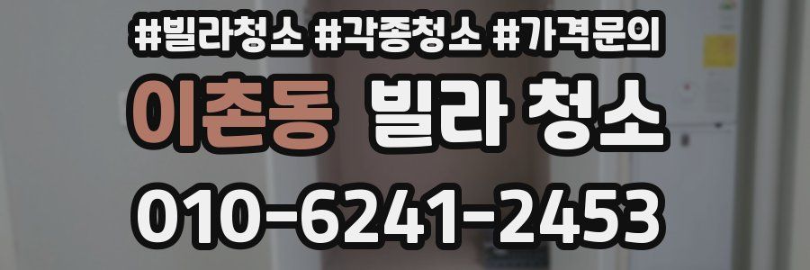 이촌동 빌라 청소