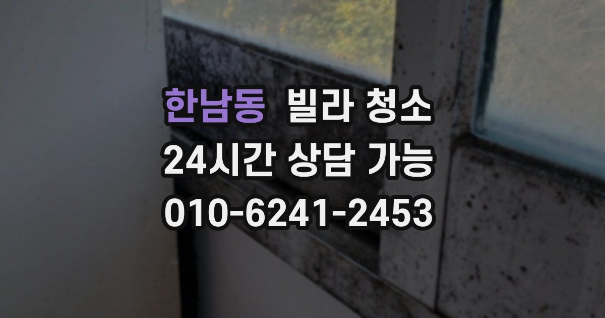 한남동 빌라 청소