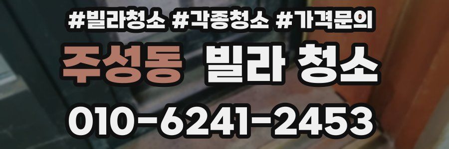 주성동 빌라 청소