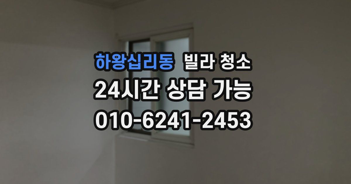 하왕십리동 빌라 청소