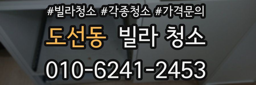 도선동 빌라 청소