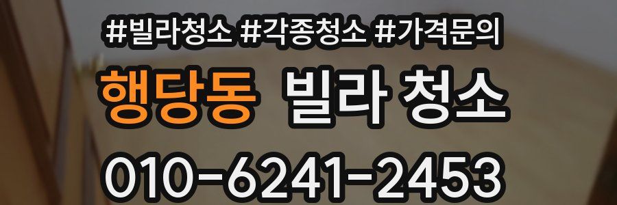 행당동 빌라 청소