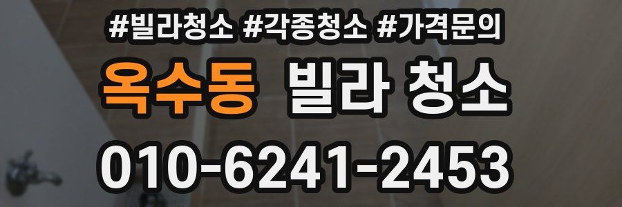 옥수동 빌라 청소