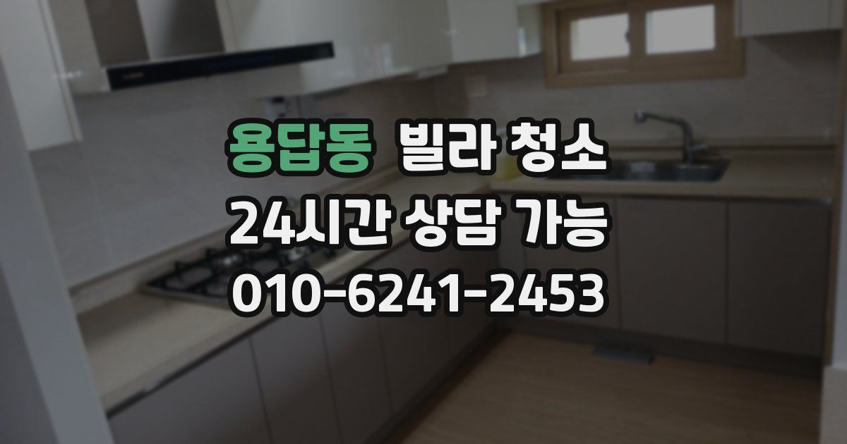 용답동 빌라 청소