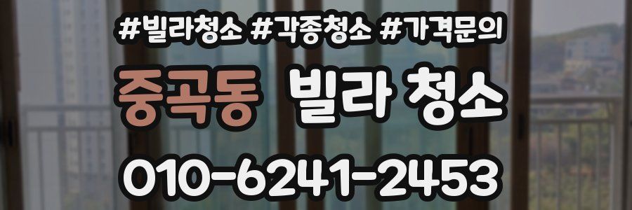 중곡동 빌라 청소