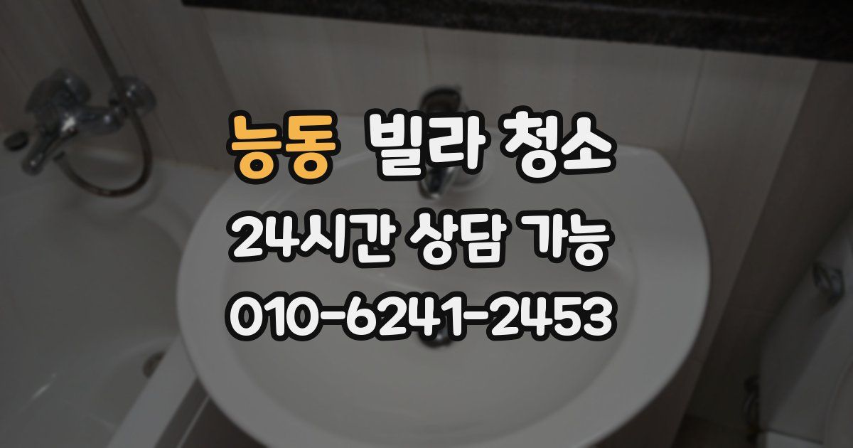 능동 빌라 청소