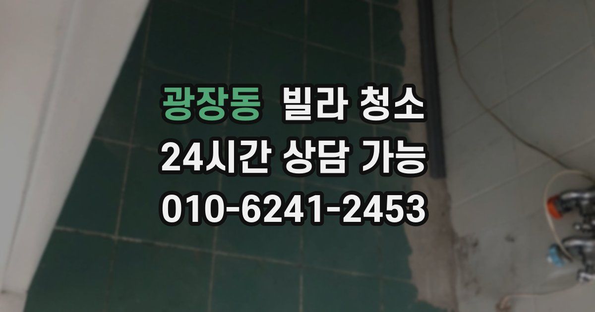 광장동 빌라 청소