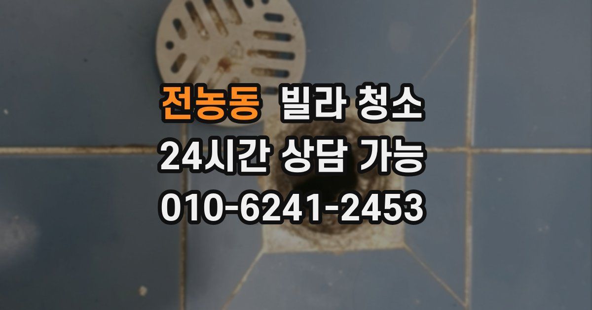 전농동 빌라 청소