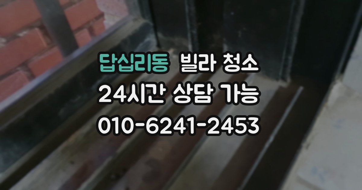 답십리동 빌라 청소