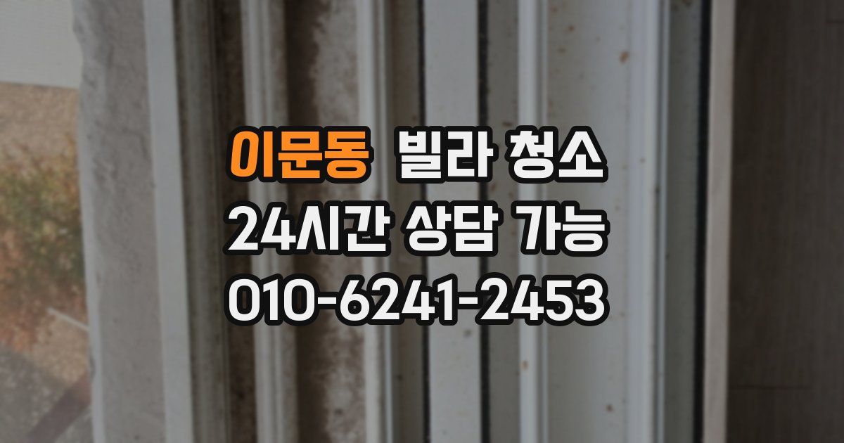 이문동 빌라 청소