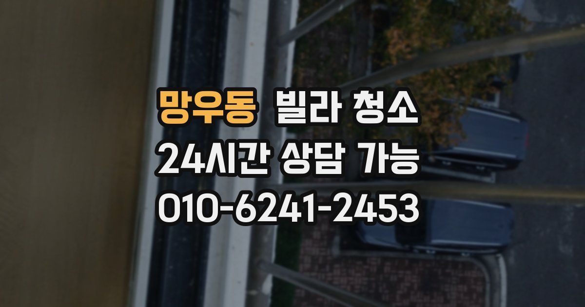 망우동 빌라 청소