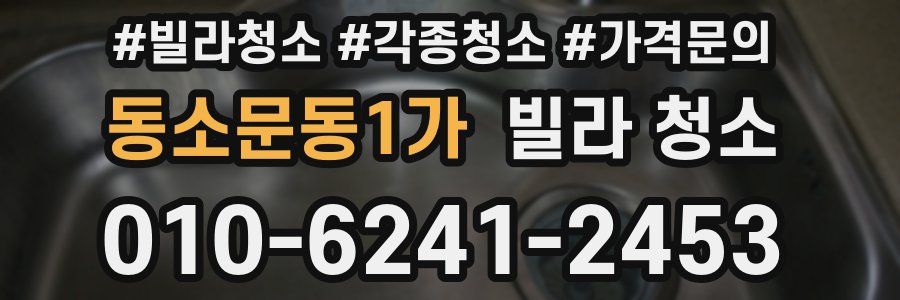 동소문동1가 빌라 청소