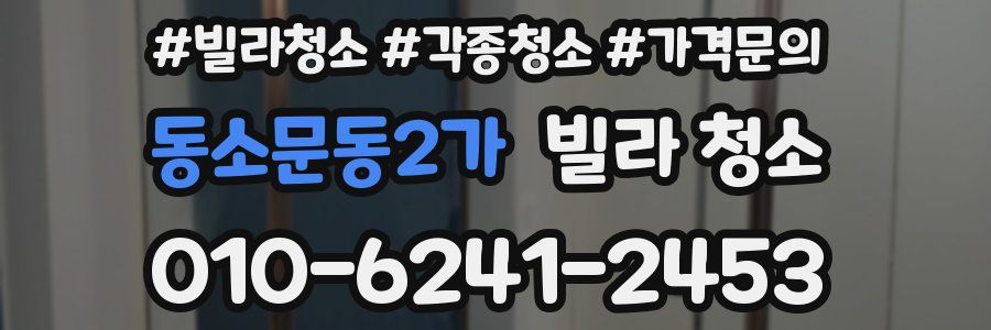 동소문동2가 빌라 청소