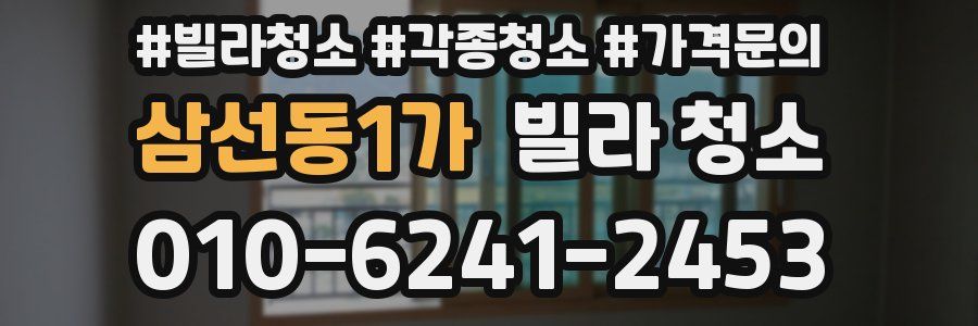 삼선동1가 빌라 청소