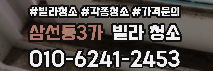 삼선동3가 빌라 청소