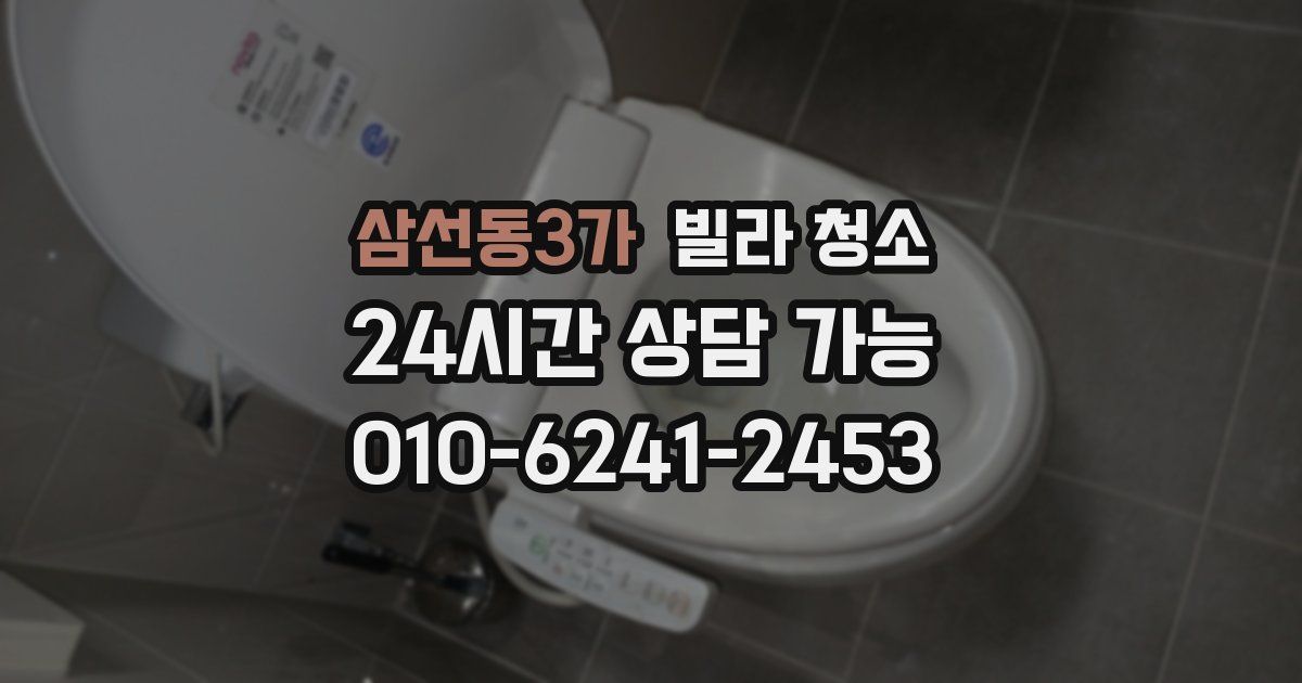 삼선동3가 빌라 청소
