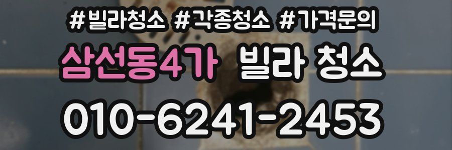 삼선동4가 빌라 청소