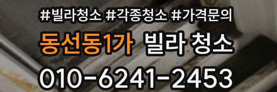 동선동1가 빌라 청소