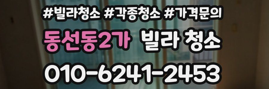 동선동2가 빌라 청소