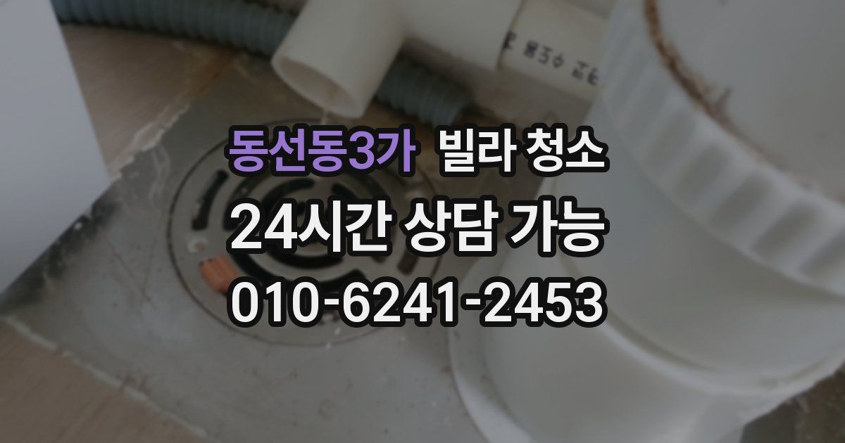 동선동3가 빌라 청소