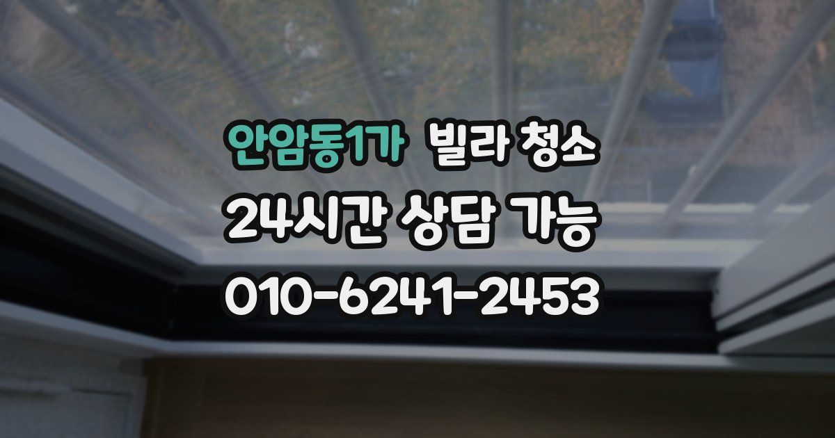 안암동1가 빌라 청소