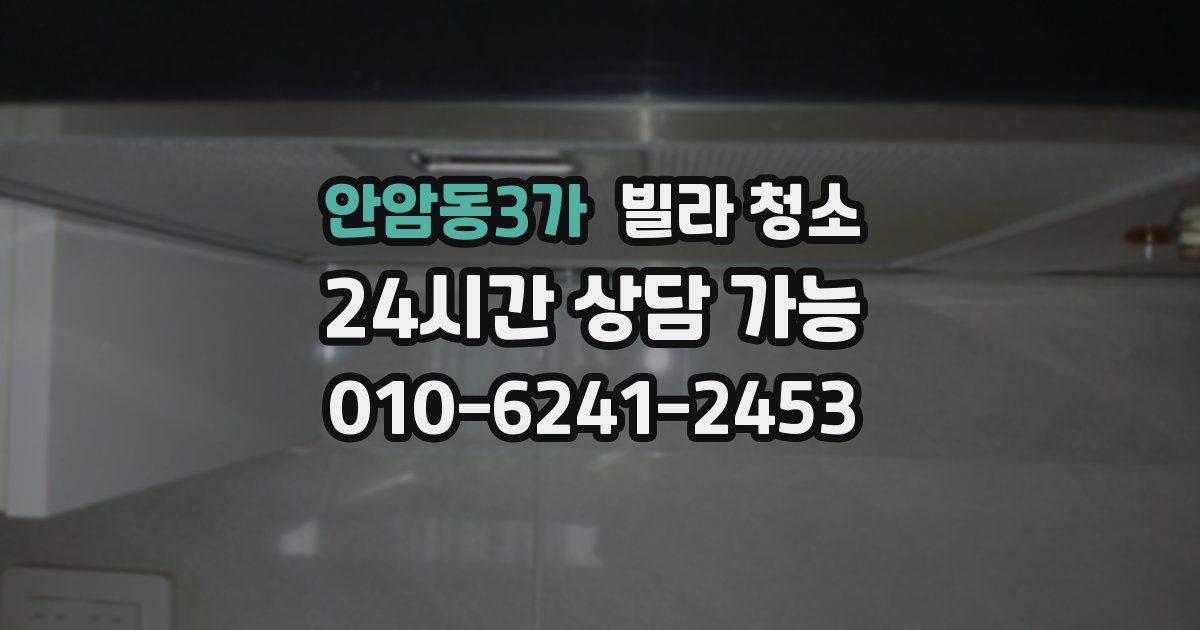 안암동3가 빌라 청소