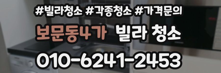 보문동4가 빌라 청소