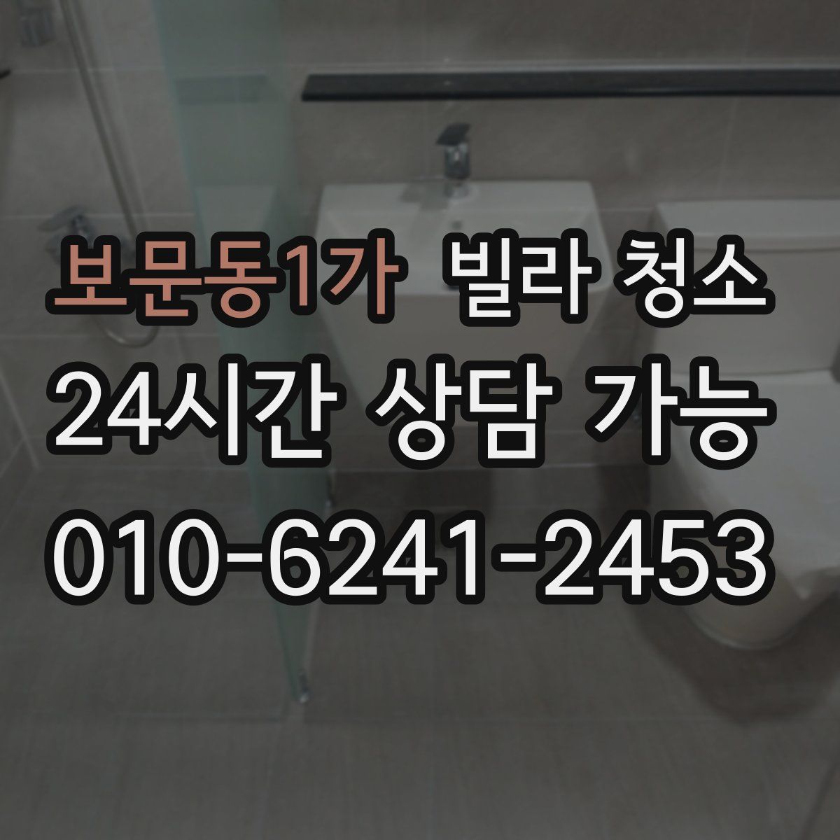 보문동1가 빌라 청소