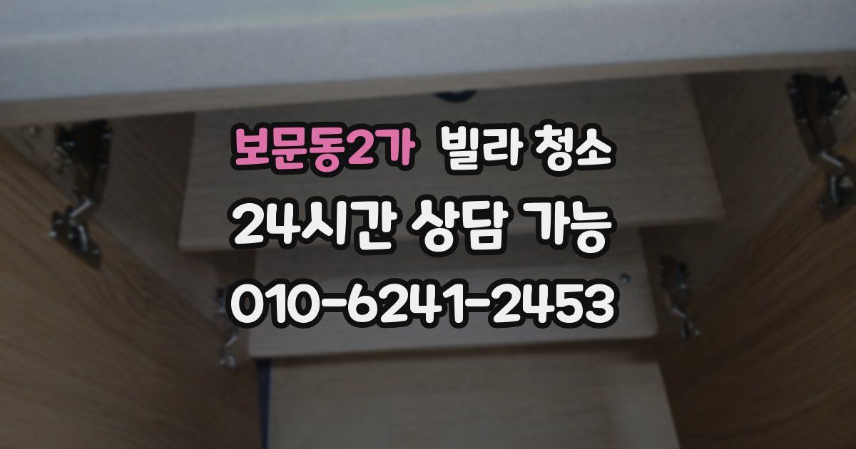 보문동2가 빌라 청소