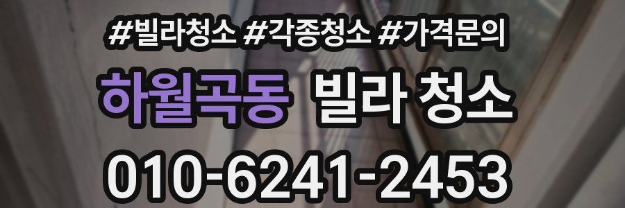 하월곡동 빌라 청소