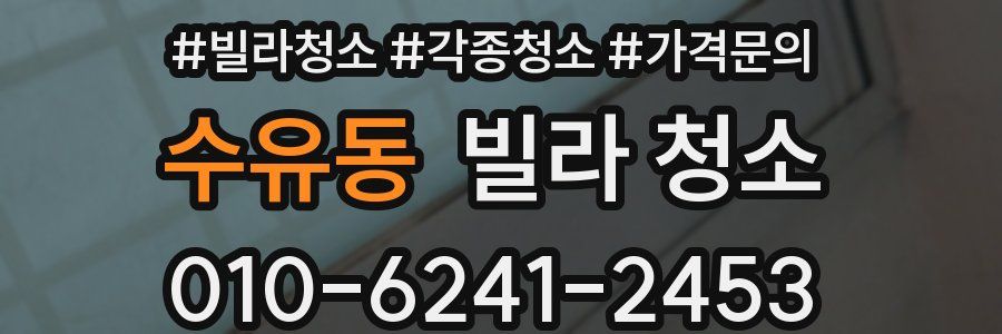 수유동 빌라 청소