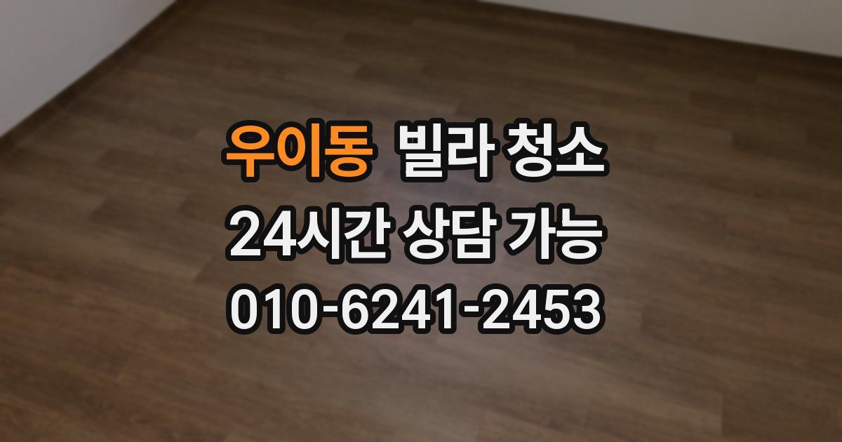 우이동 빌라 청소