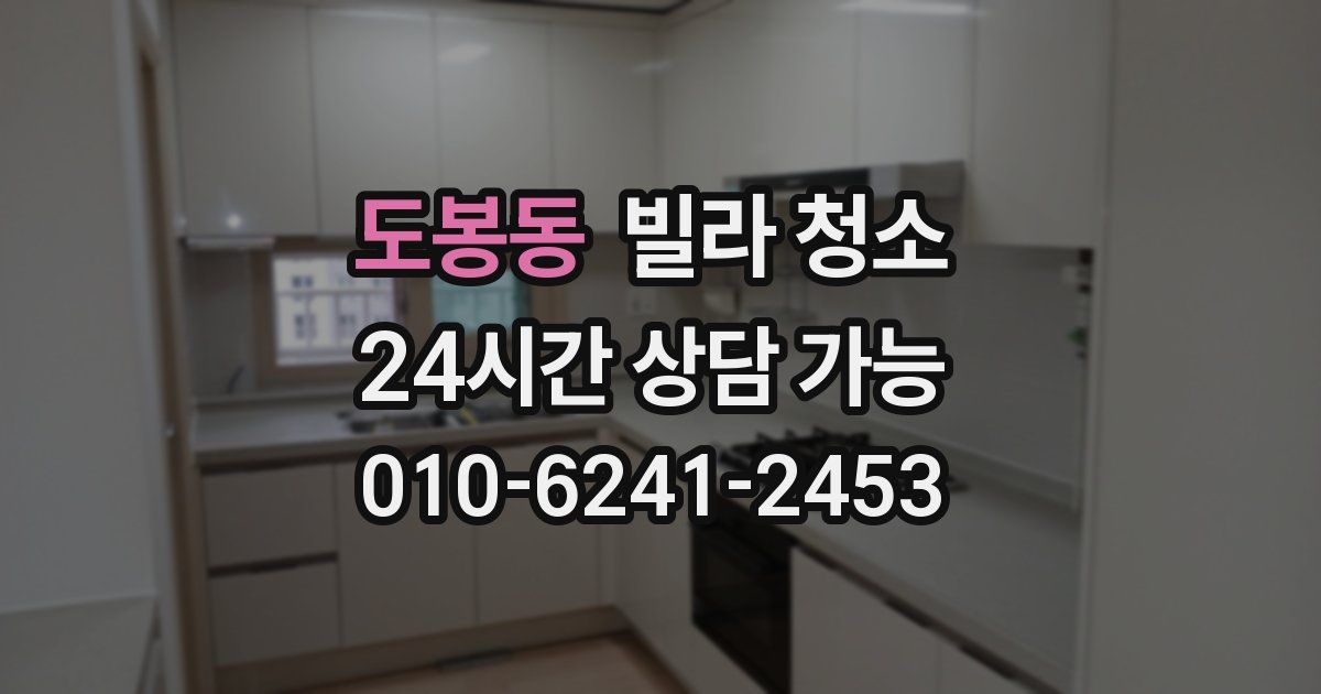 도봉동 빌라 청소