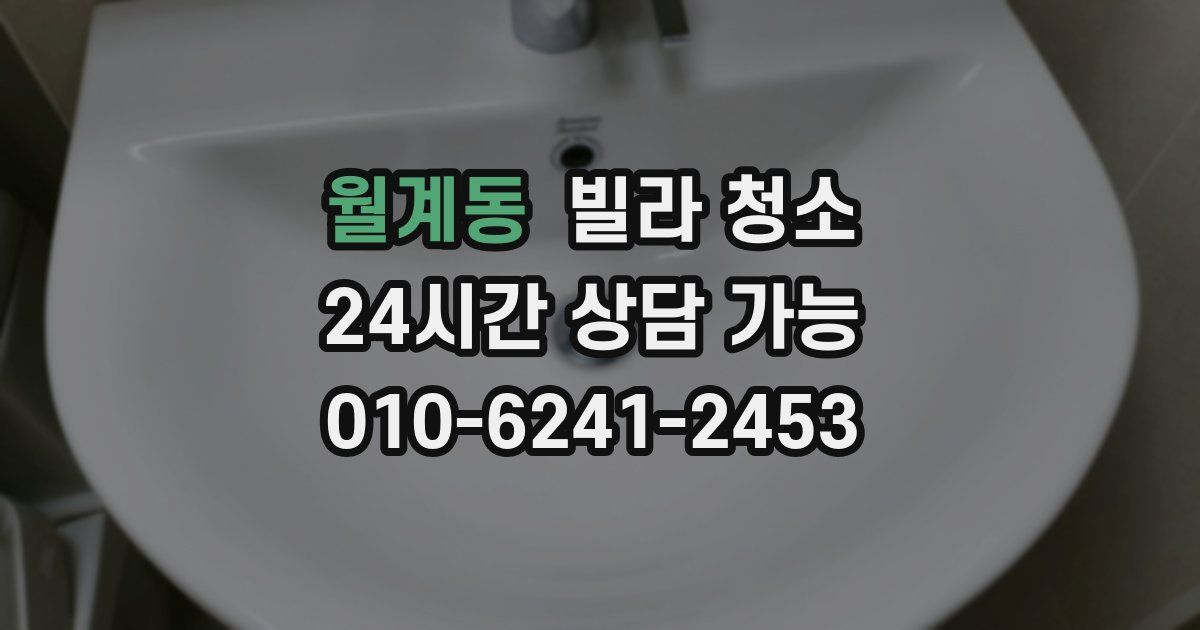 월계동 빌라 청소