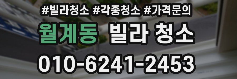 월계동 빌라 청소