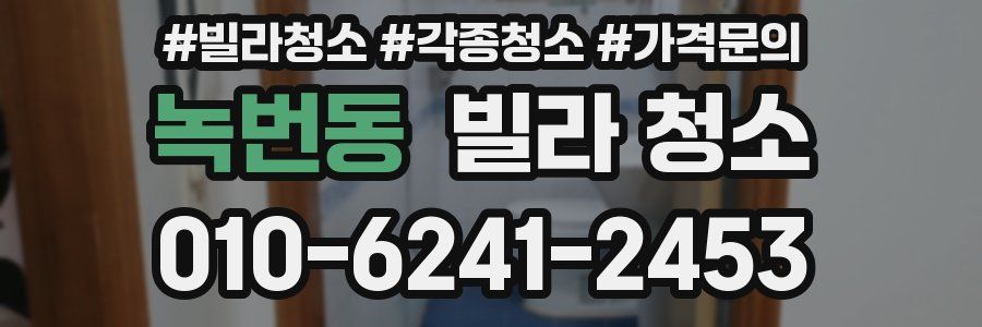 녹번동 빌라 청소