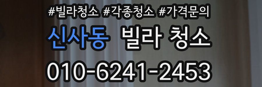 신사동 빌라 청소