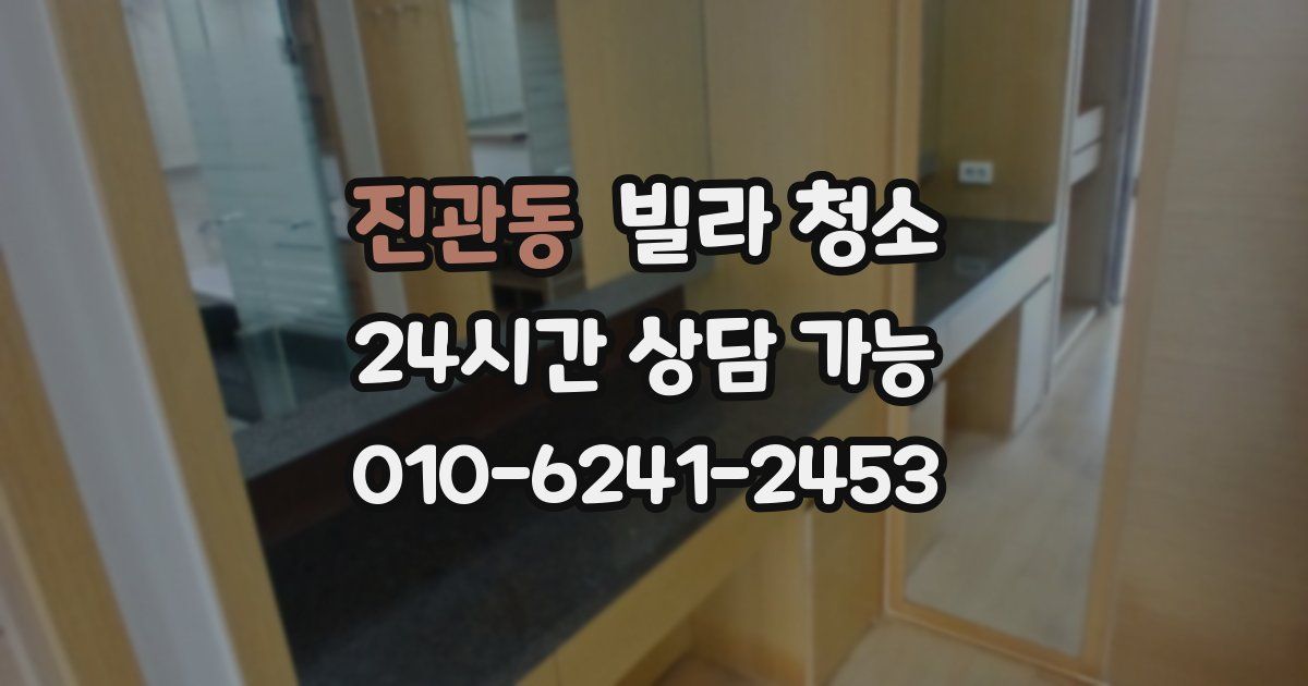 진관동 빌라 청소