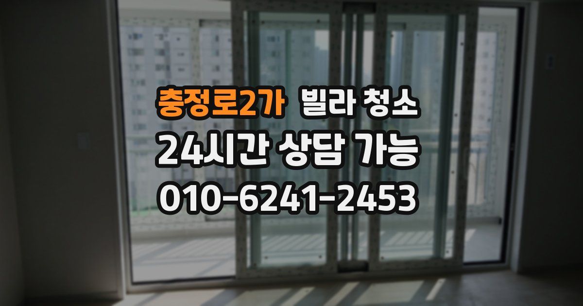 충정로2가 빌라 청소