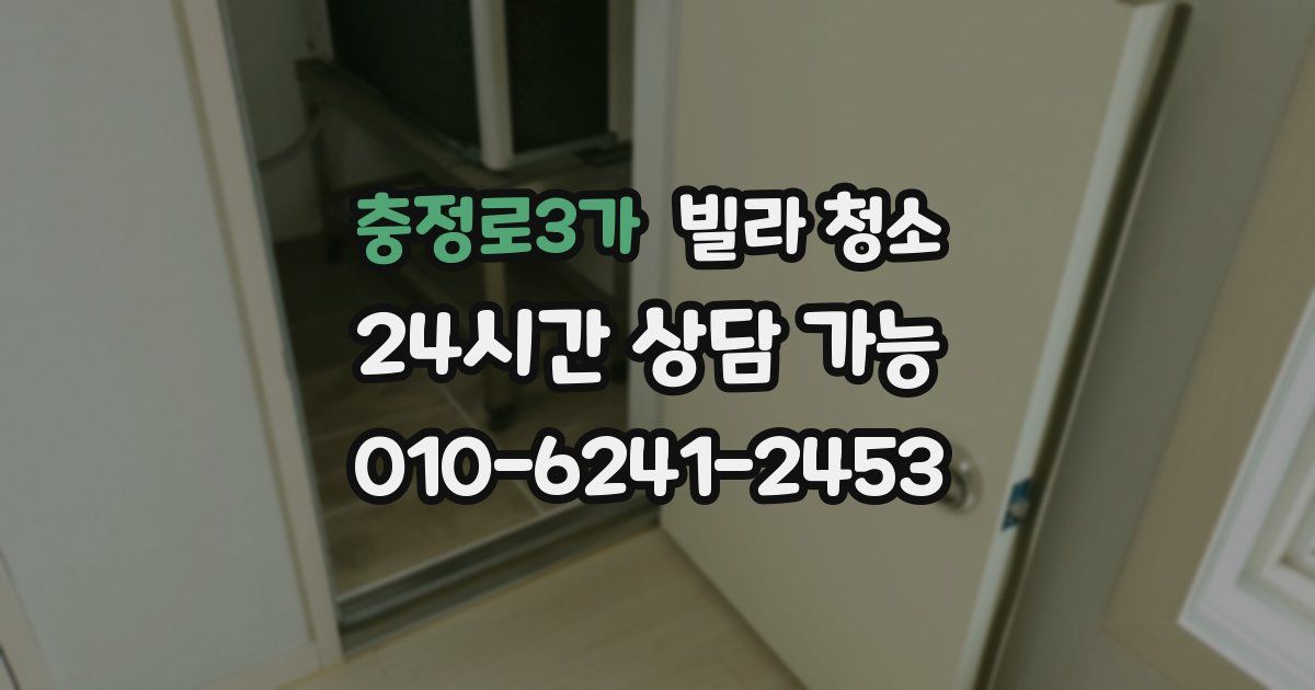 충정로3가 빌라 청소