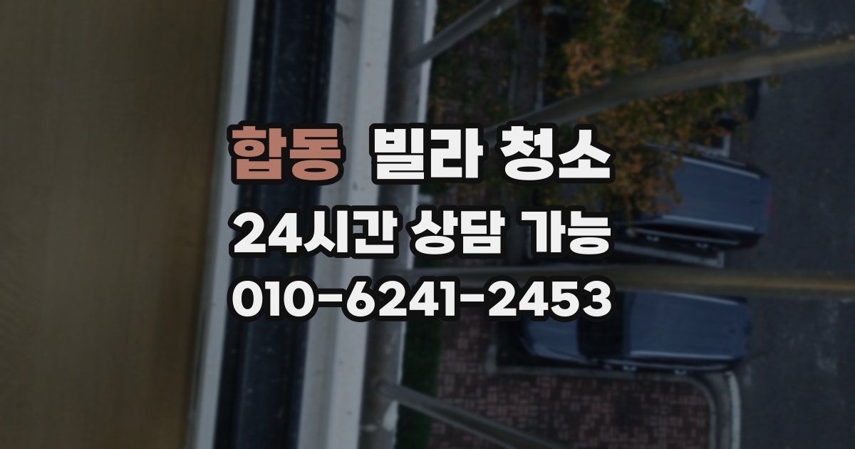 합동 빌라 청소